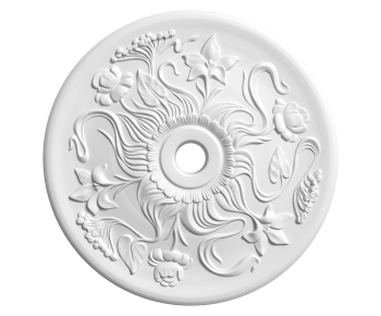 French Style Plaster Carved Top Plate-ID:445118905