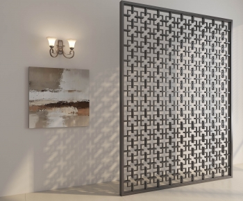 New Chinese Style Metal Screen Partition-ID:880723001