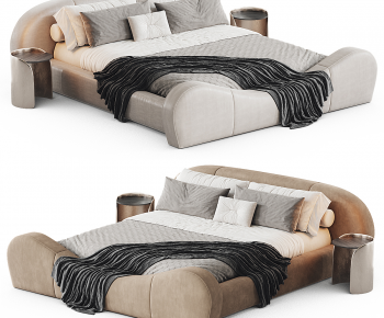 Modern Double Bed-ID:991552117