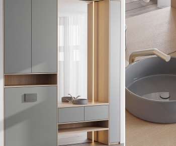 Modern Bathroom Cabinet-ID:736094001