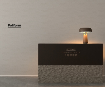 Modern Reception Desk-ID:801460033