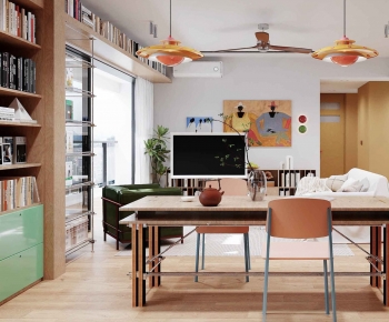 Modern A Living Room-ID:689074996