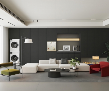 Modern A Living Room-ID:358417032