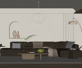 Wabi-sabi Style A Living Room-ID:282315977