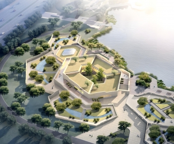 Modern Architectural Bird's-eye View Planning-ID:545805937