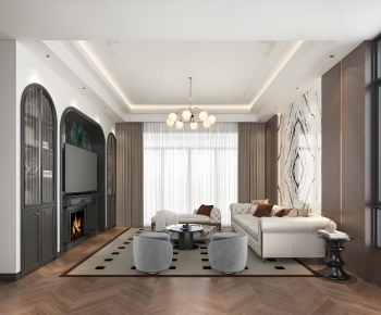 French Style A Living Room-ID:155850892