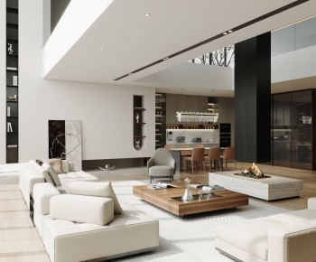 Modern A Living Room-ID:833125115