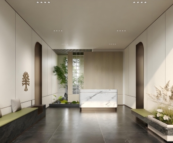 Modern Office Reception Desk-ID:541441921