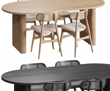 Modern Dining Table And Chairs-ID:489449989
