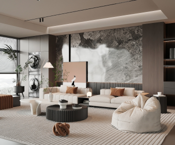 Modern A Living Room-ID:303127056