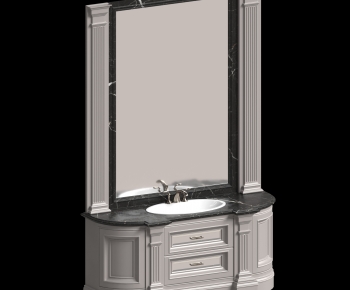 French Style Bathroom Cabinet-ID:326236019