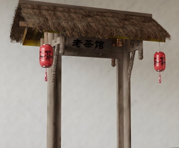 Chinese Style Facade Element-ID:728456025