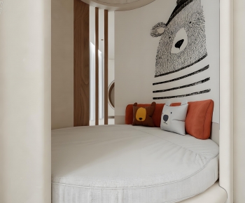 Modern Round Bed-ID:728482012