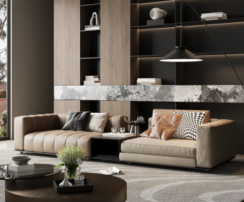 Modern A Living Room-ID:602250141