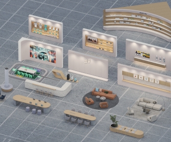 Modern Exhibition Hall-ID:341224915