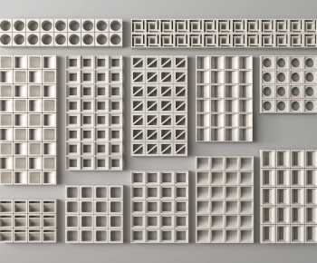 Modern Cement Brick Screen Partition-ID:665752899