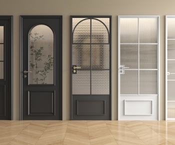 French Style Single Door-ID:177850962