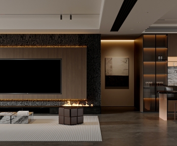 Modern A Living Room-ID:708389351