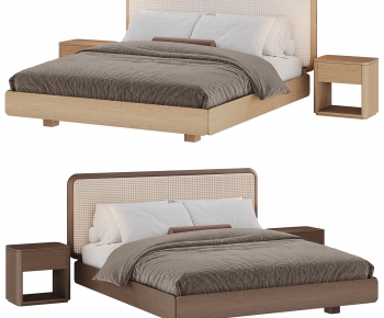 Modern Double Bed-ID:537591021