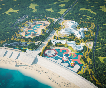 Modern Architectural Bird's-eye View Planning-ID:345762016