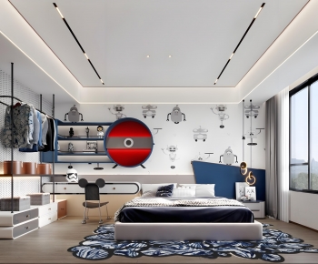 Modern Boy's Room And Son's Room-ID:779412989