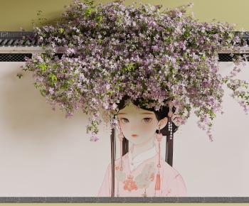 New Chinese Style Landscape Wall-ID:809034117