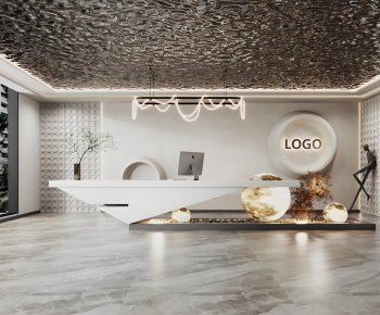 Modern Office Reception Desk-ID:939899924