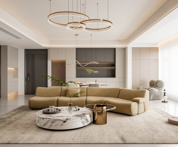 Modern A Living Room-ID:660839198