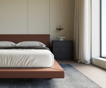 Modern Double Bed-ID:181236983