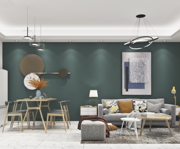 Modern A Living Room-ID:235929517