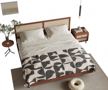 Modern Double Bed-ID:451360944