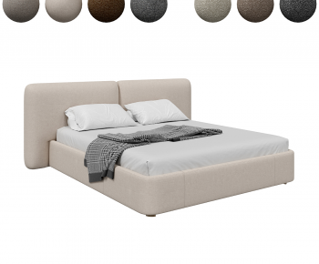 Modern Double Bed-ID:392997038