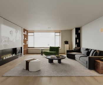 Modern A Living Room-ID:605067974