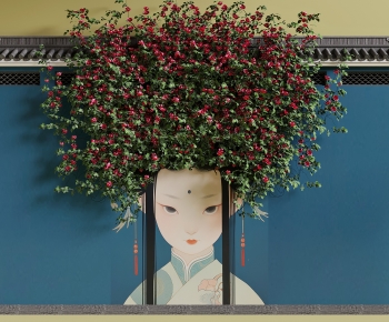 New Chinese Style Landscape Wall-ID:345243935