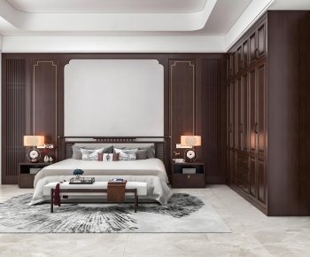 New Chinese Style Bedroom-ID:425735007