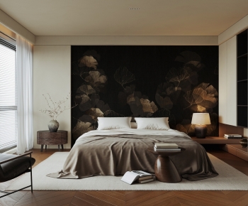 Wabi-sabi Style Bedroom-ID:863959858