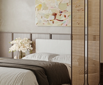 Modern Double Bed-ID:686075931