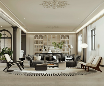 French Style A Living Room-ID:485110044