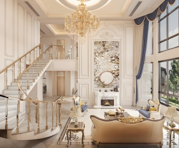 French Style A Living Room-ID:113639819