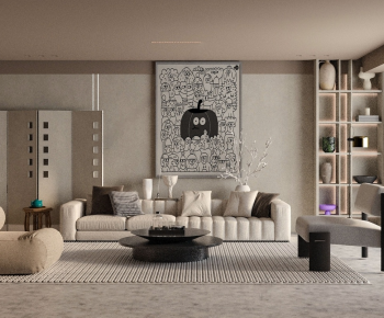 Modern A Living Room-ID:558171991