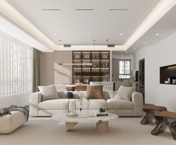 Modern A Living Room-ID:607891083