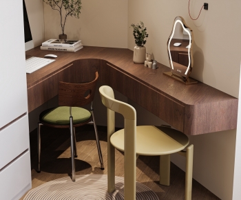 Modern Computer Desk And Chair-ID:251622921