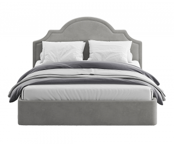 Simple European Style Double Bed-ID:211793908