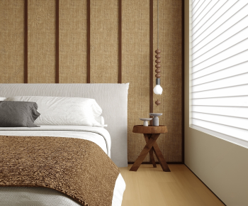 Modern Double Bed-ID:642824893