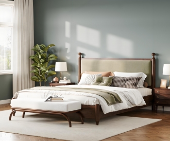 Modern Double Bed-ID:968383071