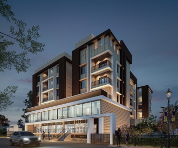 Modern Appearance Of Commercial Building-ID:319958936