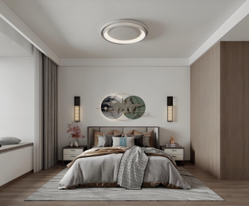 New Chinese Style Bedroom-ID:107628115