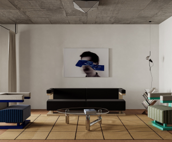 Industrial Style A Living Room-ID:213722943