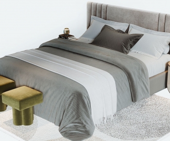Modern Double Bed-ID:513396984