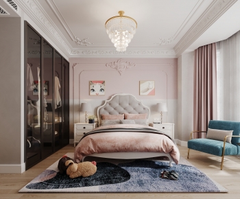 French Style Girl's Room Daughter's Room-ID:484405044